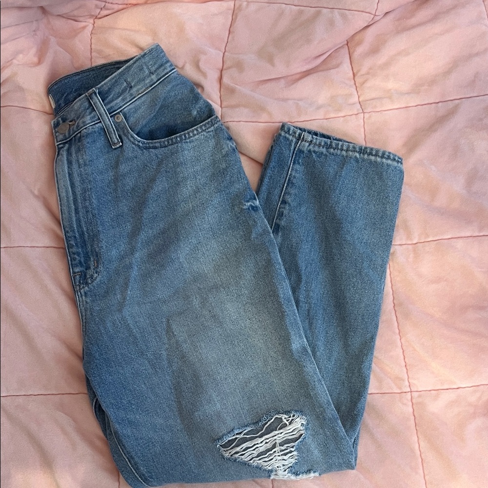 Madewell Blue Distressed Women Jeans